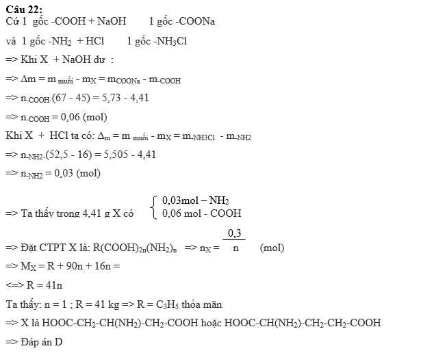 Phản ứng giữa Amino Axit và NaOH