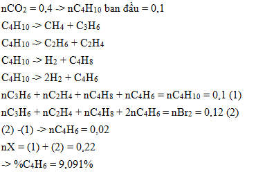 Khi nung butan v i x c t c th ch h p n ph n ng ho n to n thu