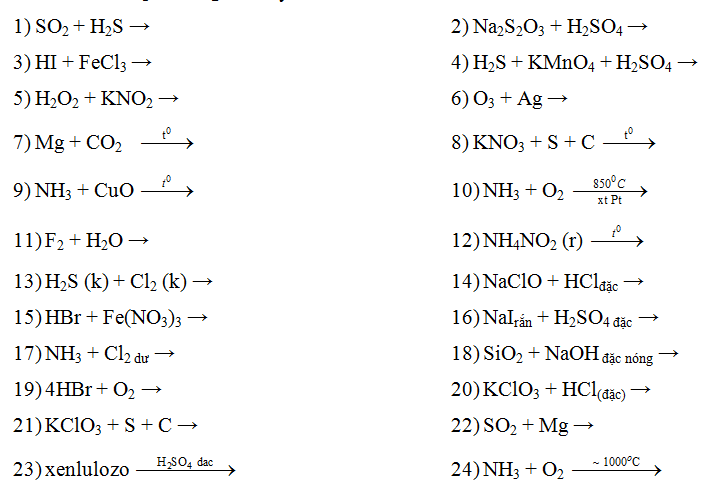Phản ứng giữa lưu huỳnh (S) và natri hidroxit đặc (NaOH)